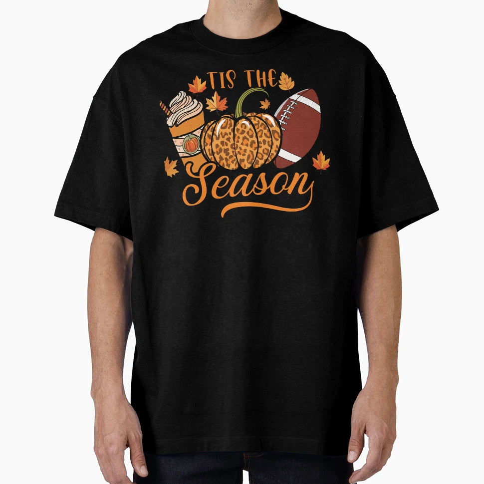 Autumn Fall American Football Halloween T-Shirt - Trendy Graphic Men Women - T-Shirt, Sweatshirt, Hoodie