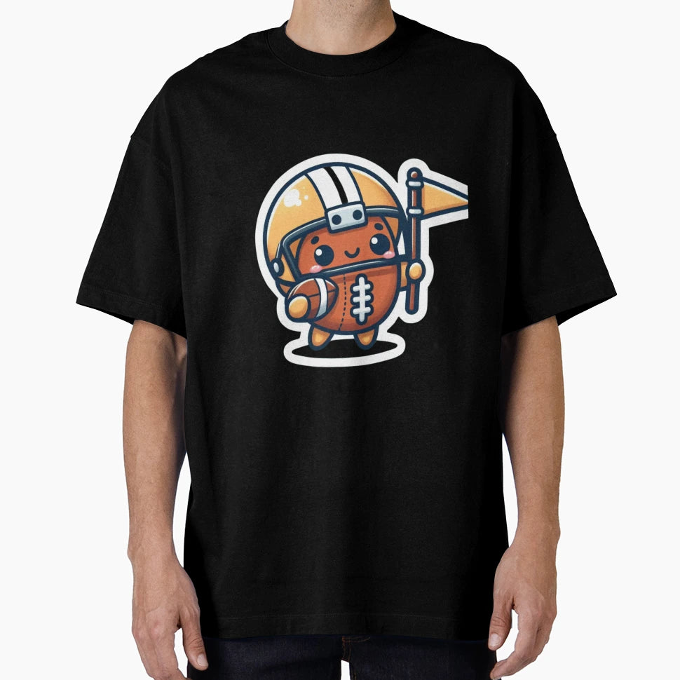 American Football Mascot 2 T-Shirt - Minimalist Print Men Women - T-Shirt, Sweatshirt, Hoodie
