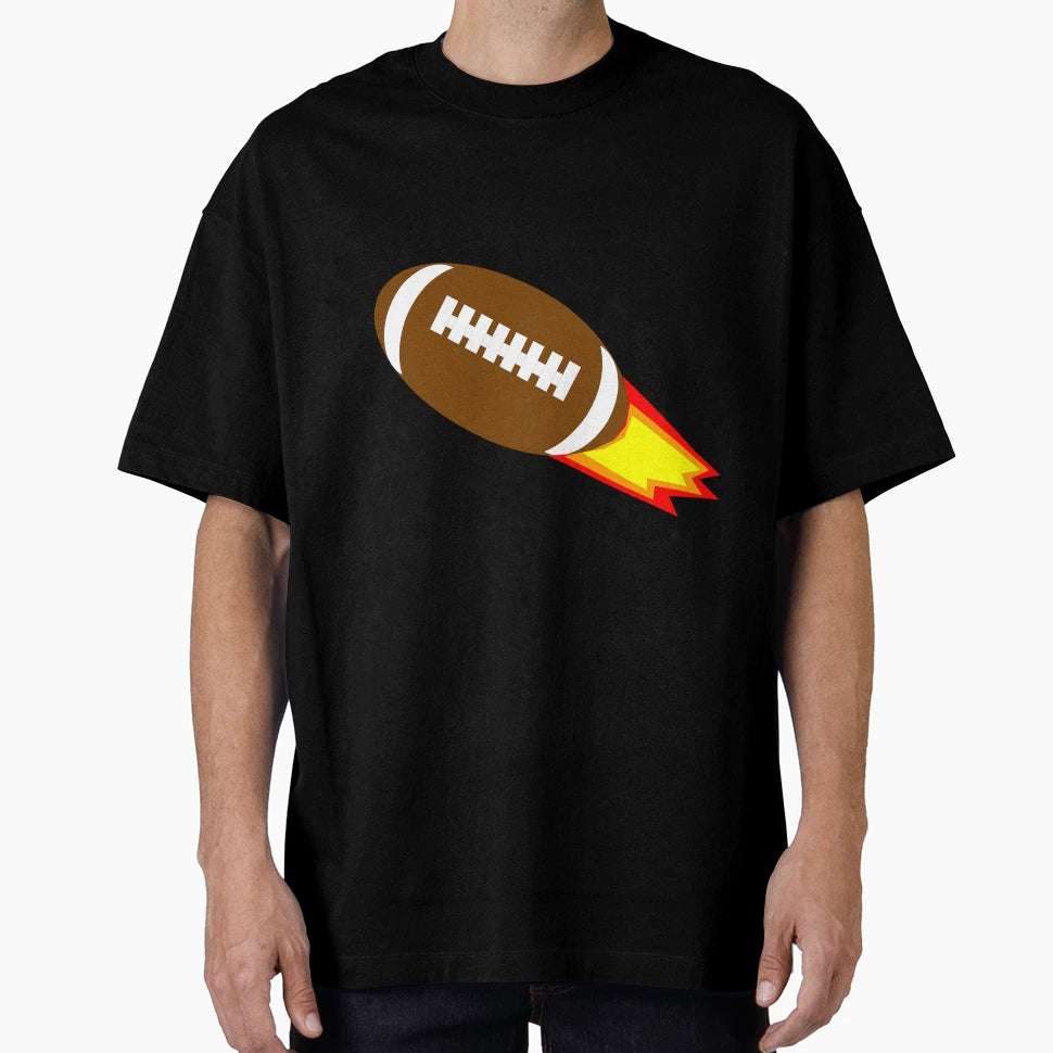 Fire Football T-Shirt - Trendy Graphic Unisex - T-Shirt, Sweatshirt, Hoodie