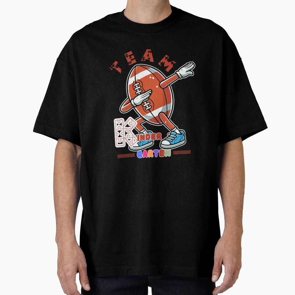 Team Kindergarten Rugby Ball T-Shirt - Trendy Graphic Unisex - T-Shirt, Sweatshirt, Hoodie