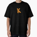 Monogram K Grunge Black Grunge Splatter T-Shirt - Fun Novelty Design Unisex - T-Shirt, Sweatshirt, Hoodie