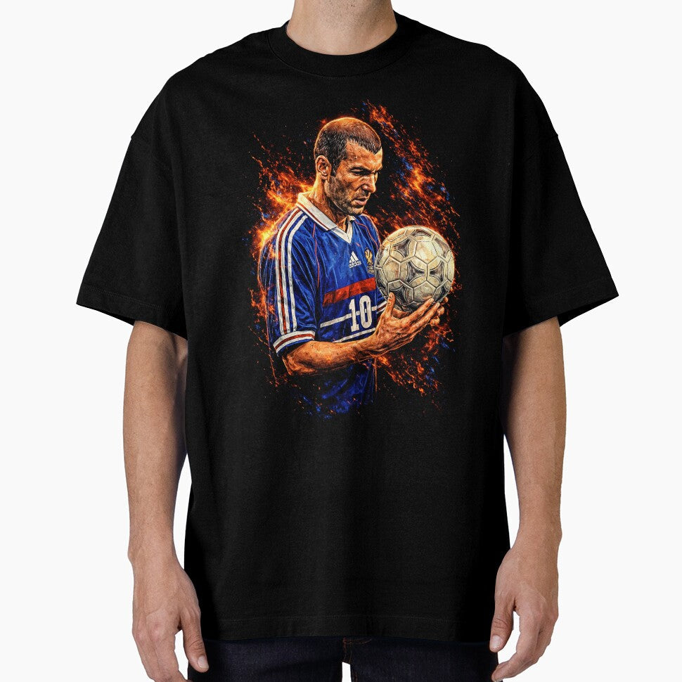 Zidane Football Legend Pride by Not Hugo - Adult & Kids T-Shirts, Sweatshirts & Hoodies apparel design preview 1