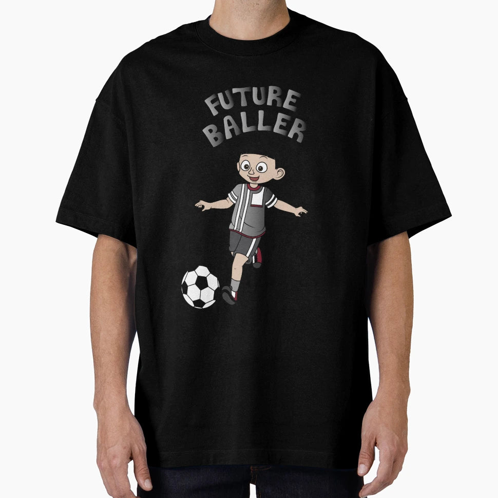Future Baller Black Hair T-Shirt - Aesthetic Graphic for Adults - T-Shirt, Sweatshirt, Hoodie