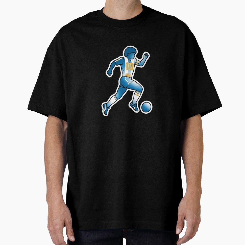 Legendary Number 10 Football Silhouette T-Shirt - Unique Graphic Men Women - T-Shirt, Sweatshirt, Hoodie