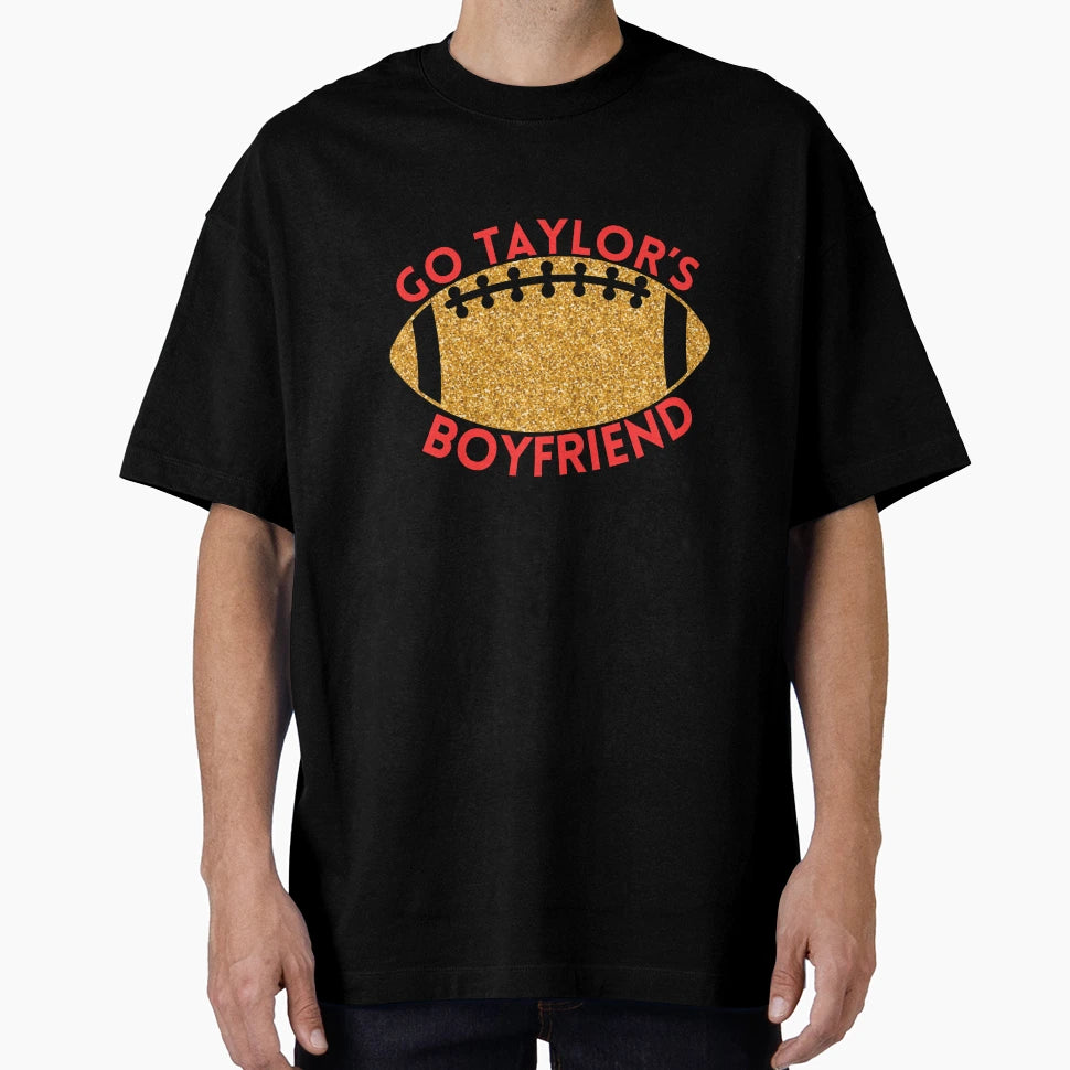Go Taylors Boyfriend Gold Football T-Shirt - Graphic Print for Adults - T-Shirt, Sweatshirt, Hoodie