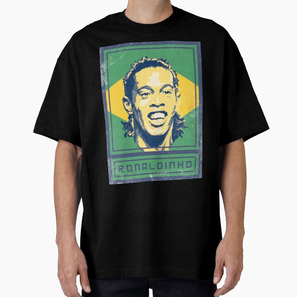 Ronaldinho Brasil T-Shirt - Novelty Apparel for Adults - T-Shirt, Sweatshirt, Hoodie