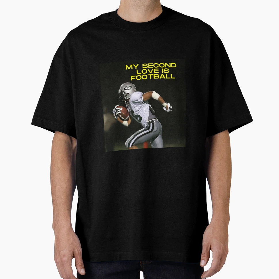 My Second Love Is Football T-Shirt - Aesthetic Graphic for Adults - T-Shirt, Sweatshirt, Hoodie