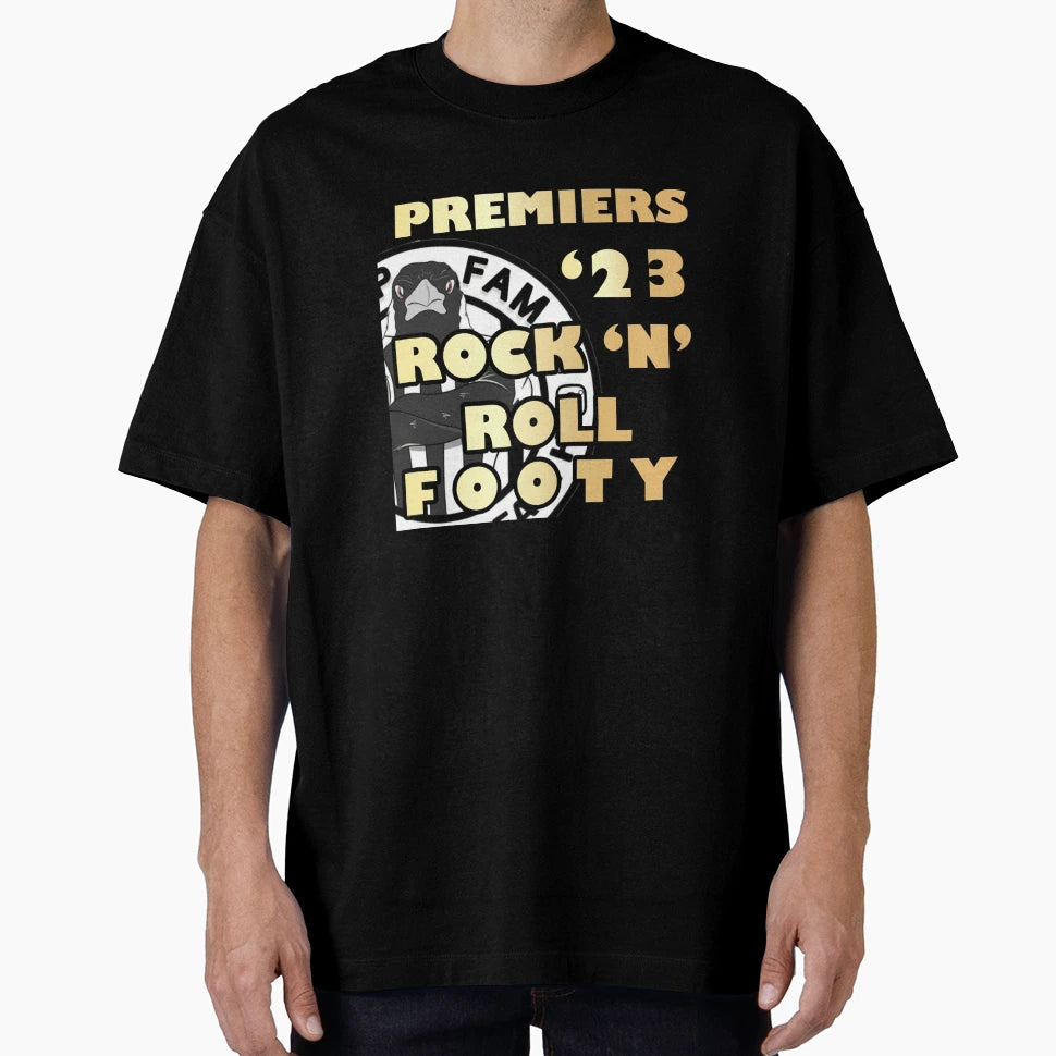 Rock N Roll Footy Gold Font X Wallop Fam T-Shirt - Novelty Apparel Unisex - T-Shirt, Sweatshirt, Hoodie