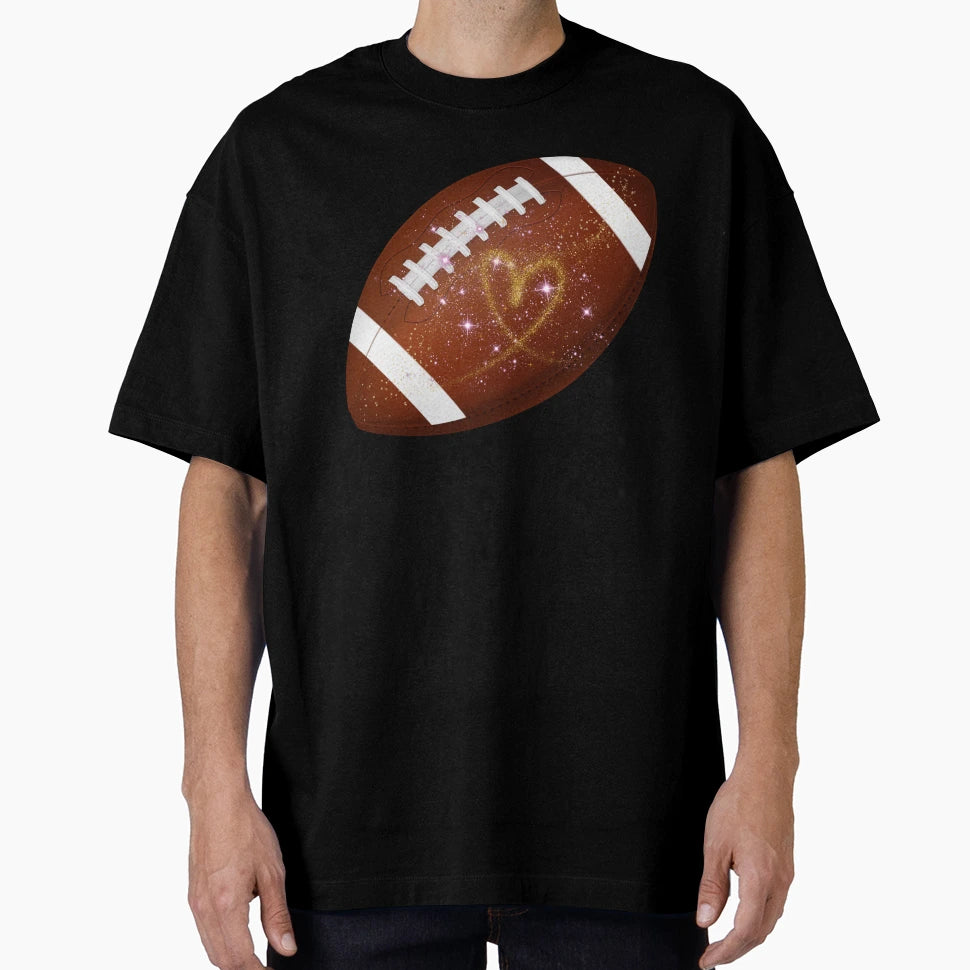 Glitter Football T-Shirt - Fun Novelty Design Unisex - T-Shirt, Sweatshirt, Hoodie