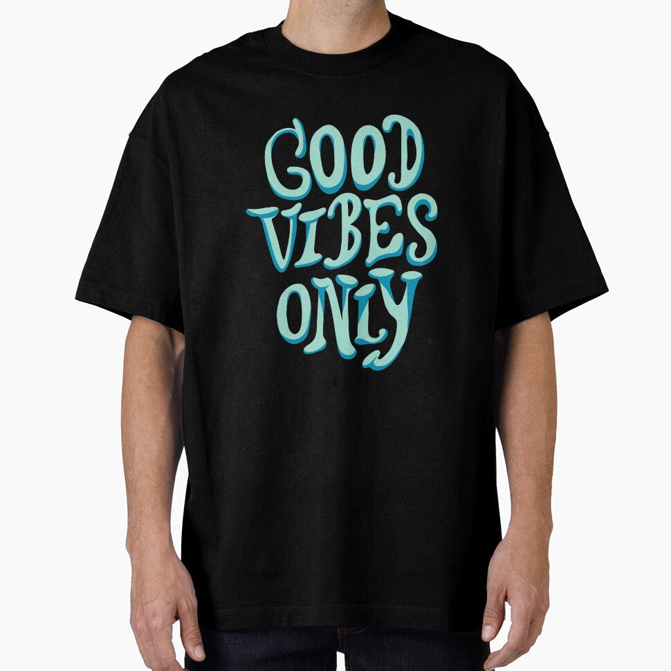 Good Vibes Only Typography by ShipperDesigns - Adult & Kids T-Shirts, Sweatshirts & Hoodies apparel design preview 1