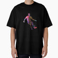 Mens Football Passing Ball Art T-Shirt - Minimalist Print Men Women - T-Shirt, Sweatshirt, Hoodie