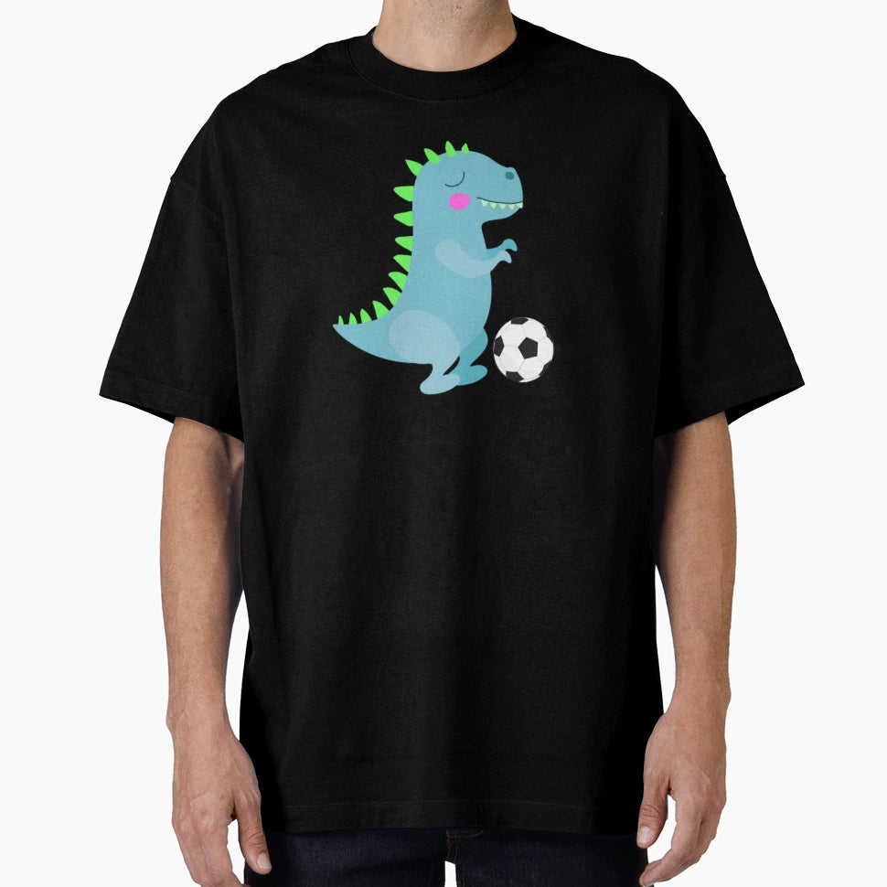 Dinosaur Soccer T-Shirt - Graphic Print Unisex - T-Shirt, Sweatshirt, Hoodie