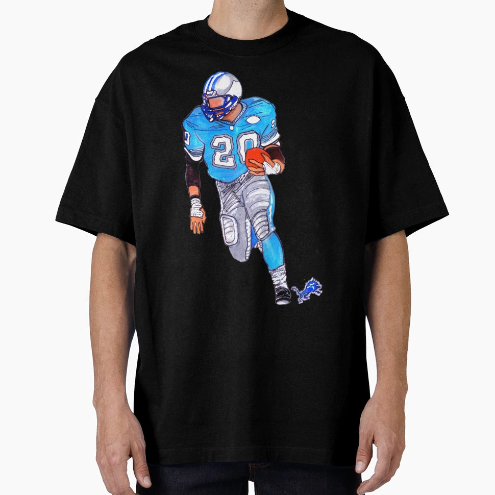 Detroit Gods Barry Sanders T-Shirt - Aesthetic Graphic for Adults - T-Shirt, Sweatshirt, Hoodie