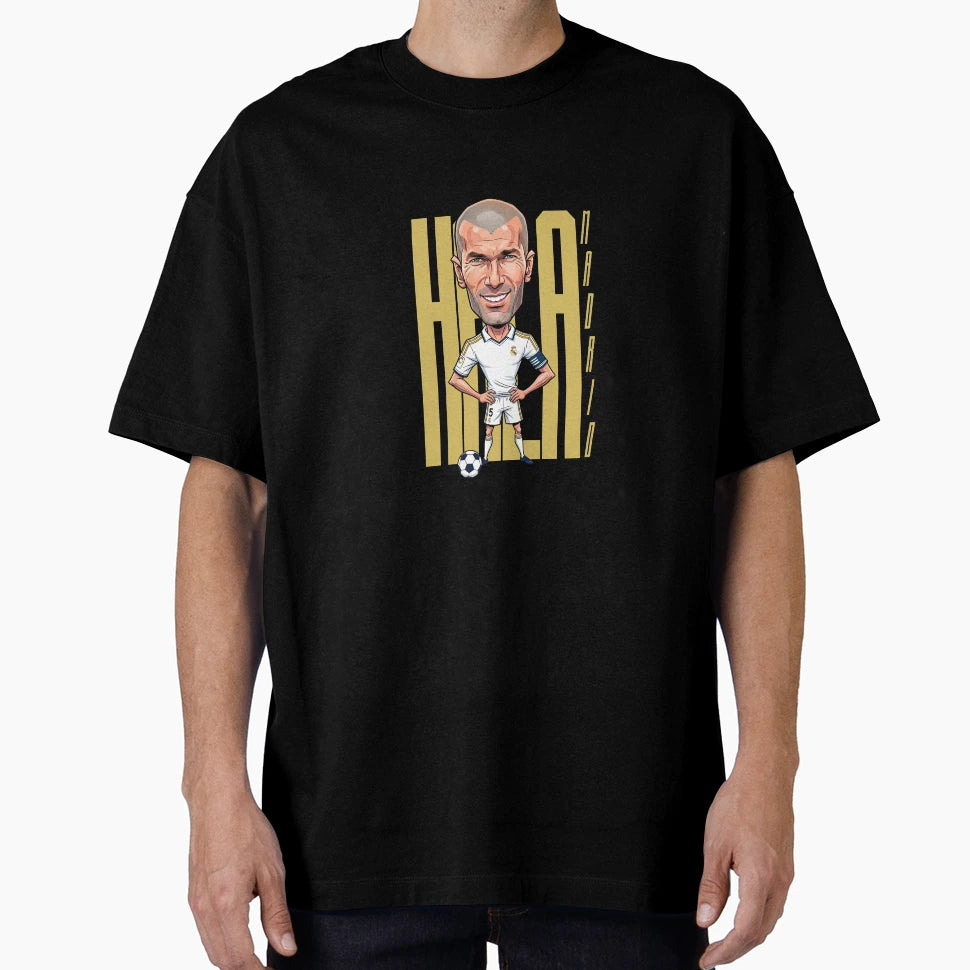Caricature Zin Dine Zidane Hala T-Shirt - Custom Art Print for Adults - T-Shirt, Sweatshirt, Hoodie