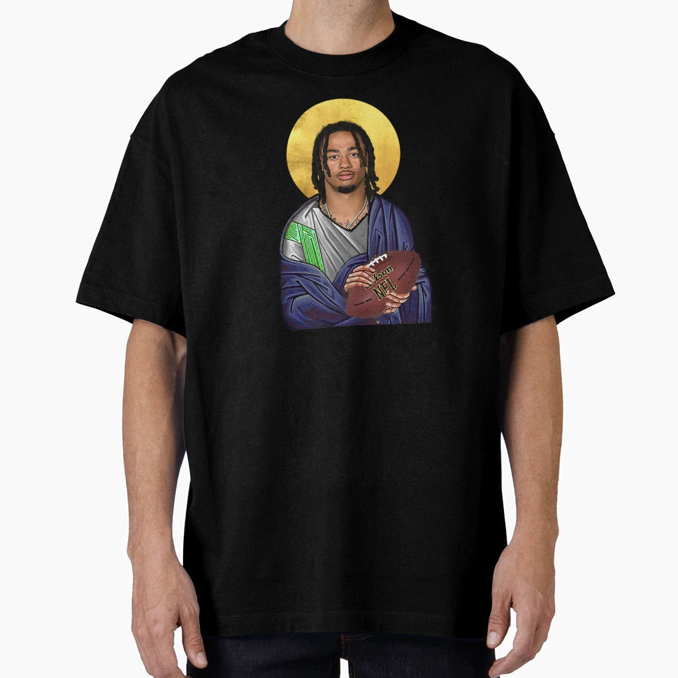 Saint Jaxon Smith Njigba Seattle Seahawks T-Shirt - Minimalist Print Unisex - T-Shirt, Sweatshirt, Hoodie