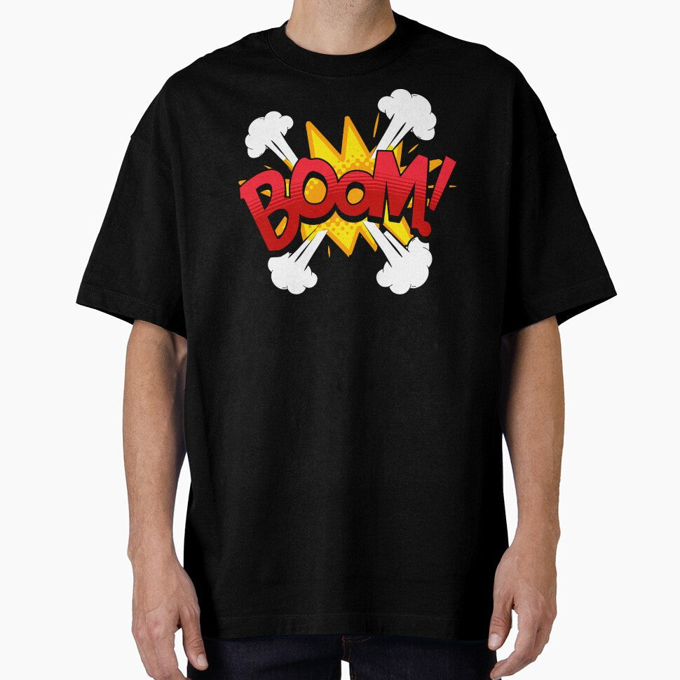 Explosive comic motif with the powerful lettering - Adult & Kids T-Shirts, Sweatshirts & Hoodies apparel design preview 1