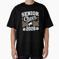 Cheer Senior Mom 2026 Leopard T-Shirt - Custom Art Print for Adults - T-Shirt, Sweatshirt, Hoodie