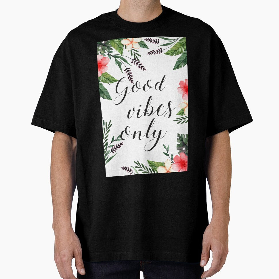 Good vibes leaf pattern by artbundleindia - Adult & Kids T-Shirts, Sweatshirts & Hoodies apparel design preview 1