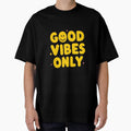 Good Vibes Only Smiley Face Cute Positive Typography - Adult & Kids T-Shirts, Sweatshirts & Hoodies apparel design preview 1