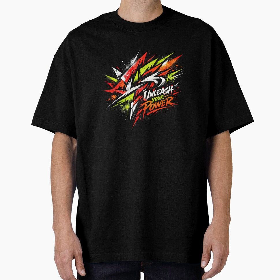 Unleash Your Power Graffiti Energy by ForeverPrintsOK - Adult & Kids T-Shirts, Sweatshirts & Hoodies apparel design preview 1
