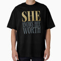 SHE KNOWS HER WORTH by RonnyMilleo - Adult & Kids T-Shirts, Sweatshirts & Hoodies apparel design preview 1
