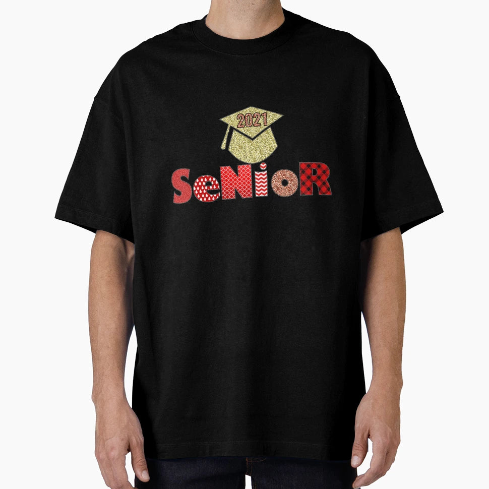Copy Senior 2021 Graduation Class 2021 T-Shirt - Graphic Print Men Women - T-Shirt, Sweatshirt, Hoodie