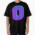 Alphabet O Purple O Three Dimensional T-Shirt - Minimalist Print Men Women - T-Shirt, Sweatshirt, Hoodie