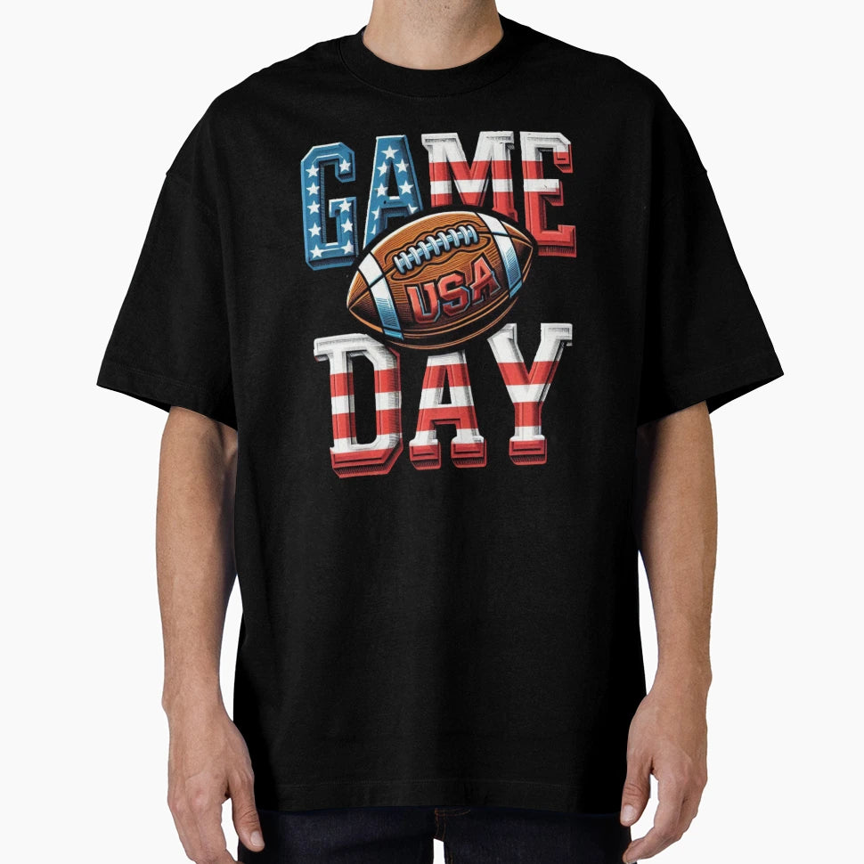 Game Day Football T-Shirt - Minimalist Print Men Women - T-Shirt, Sweatshirt, Hoodie