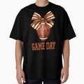 Game Day American Football Coquette Bow T-Shirt - Minimalist Print Unisex - T-Shirt, Sweatshirt, Hoodie
