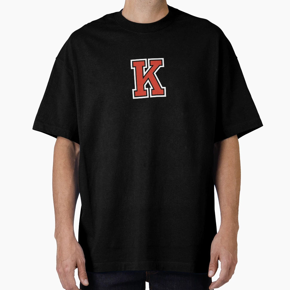 Letter K Initial K Varsity Red T-Shirt - Streetwear Style Men Women - T-Shirt, Sweatshirt, Hoodie