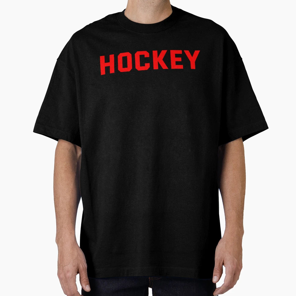 Hockey Player Jersey Text T-Shirt - Novelty Apparel Unisex - T-Shirt, Sweatshirt, Hoodie