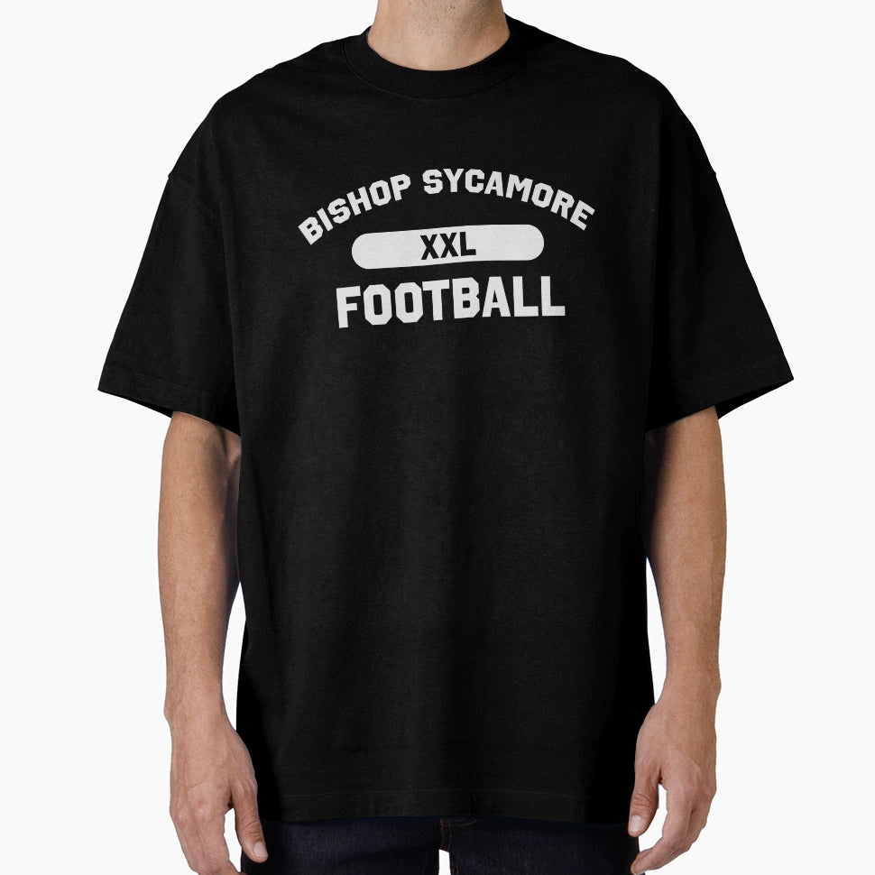 Bishop Sycamore Football Light Lettering T-Shirt - Novelty Apparel Unisex - T-Shirt, Sweatshirt, Hoodie