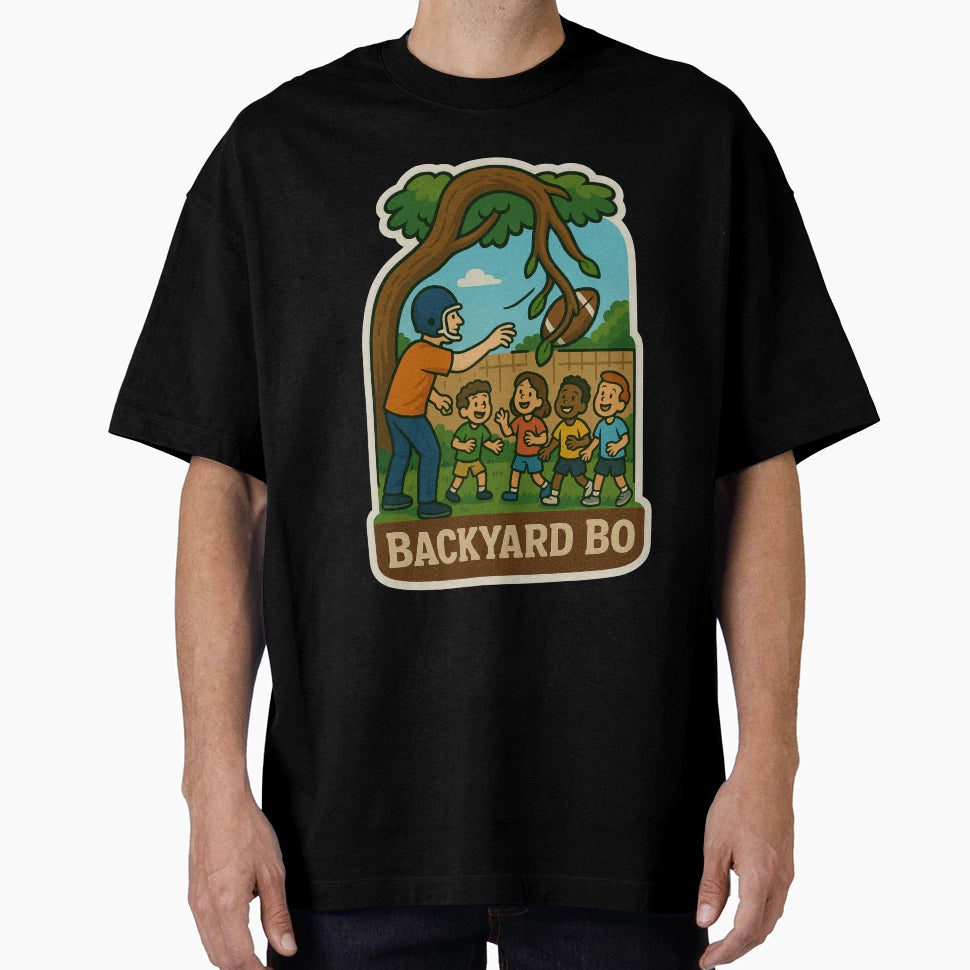 Backyard Bo Funny Meme Football T-Shirt - Streetwear Style for Adults - T-Shirt, Sweatshirt, Hoodie