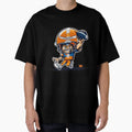 Cartoon Character Playing Football T-Shirt - Minimalist Print for Adults - T-Shirt, Sweatshirt, Hoodie