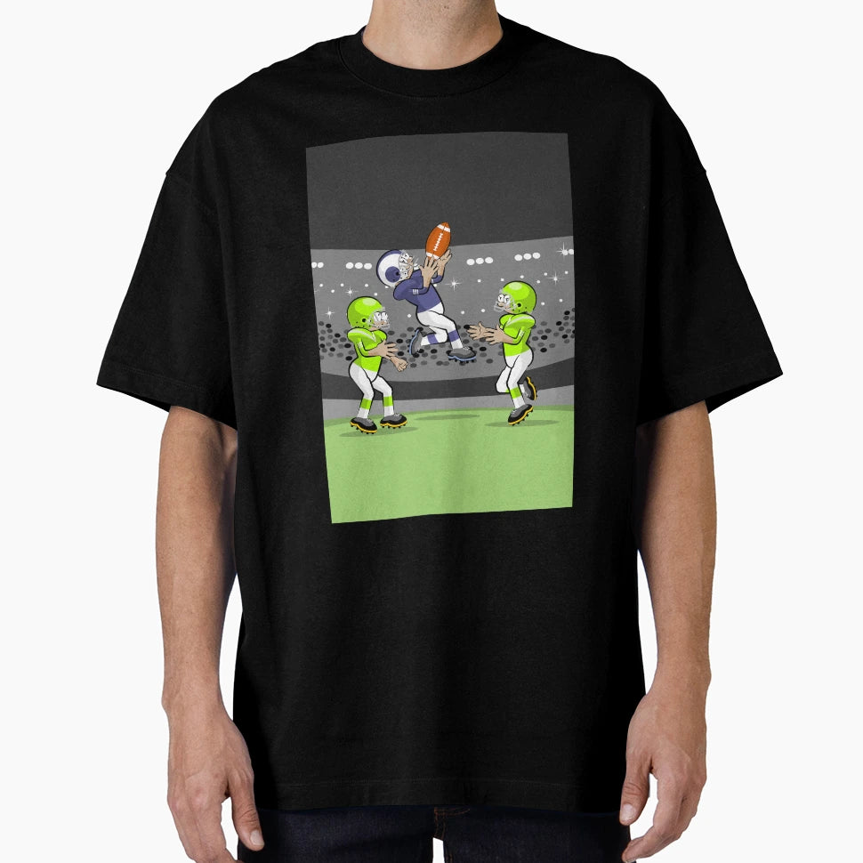 Football Player Sensational Jump T-Shirt - Streetwear Style for Adults - T-Shirt, Sweatshirt, Hoodie