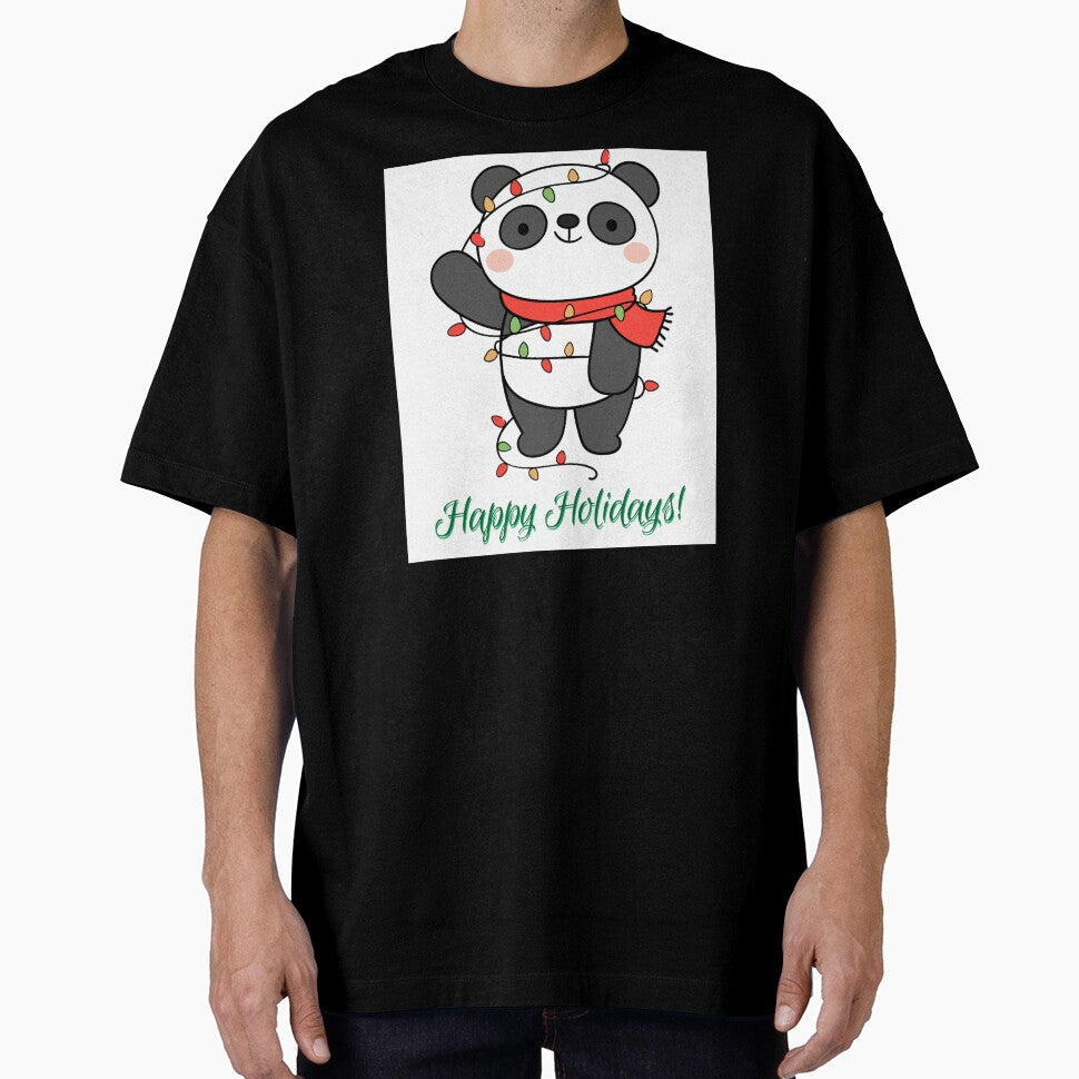 Panda in Lights by Annamariem04 - Adult & Kids T-Shirts, Sweatshirts & Hoodies apparel design preview 1