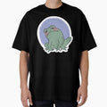Curious frog (blue) by sanfrankiecisco - Adult & Kids T-Shirts, Sweatshirts & Hoodies apparel design preview 1