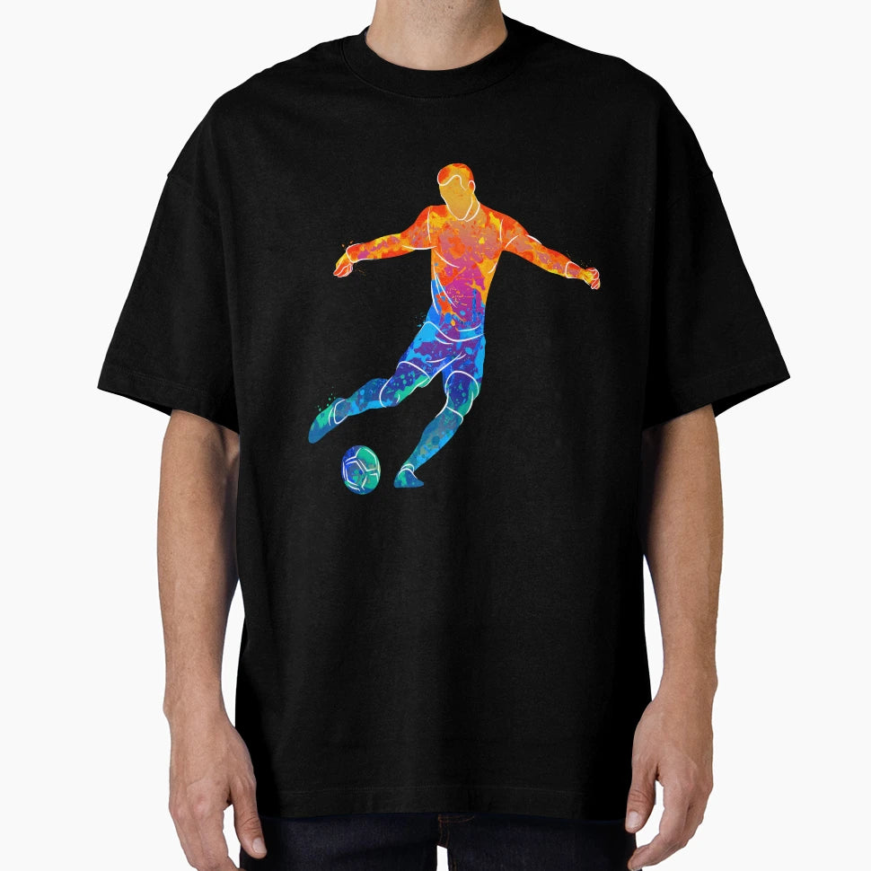 Football Player Ball 3 T-Shirt - Aesthetic Graphic Unisex - T-Shirt, Sweatshirt, Hoodie