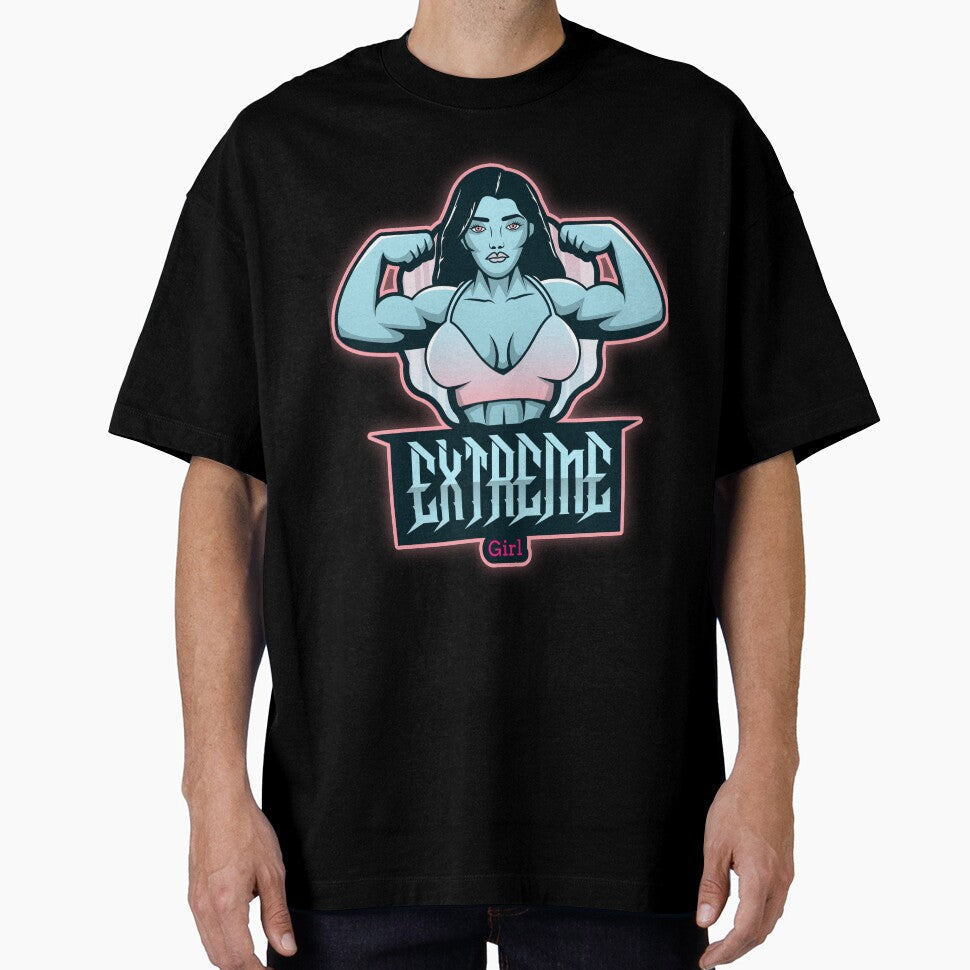 Extreme girl foto design by sreckov-desig - Adult & Kids T-Shirts, Sweatshirts & Hoodies apparel design preview 1