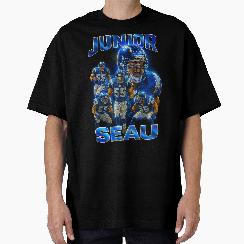 Junior Seau San Diego Chargers T-Shirt - Custom Art Print for Adults - T-Shirt, Sweatshirt, Hoodie