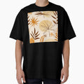 Boho Earthtones, Taupe, And Orange Leaves Abstract - Adult & Kids T-Shirts, Sweatshirts & Hoodies apparel design preview 1