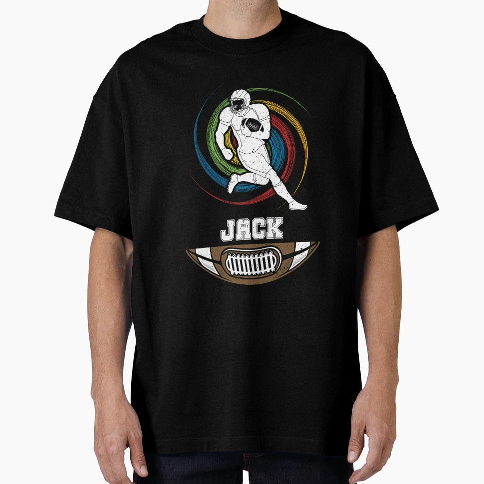 Jack Birthday Football Ball T-Shirt - Custom Art Print Unisex - T-Shirt, Sweatshirt, Hoodie