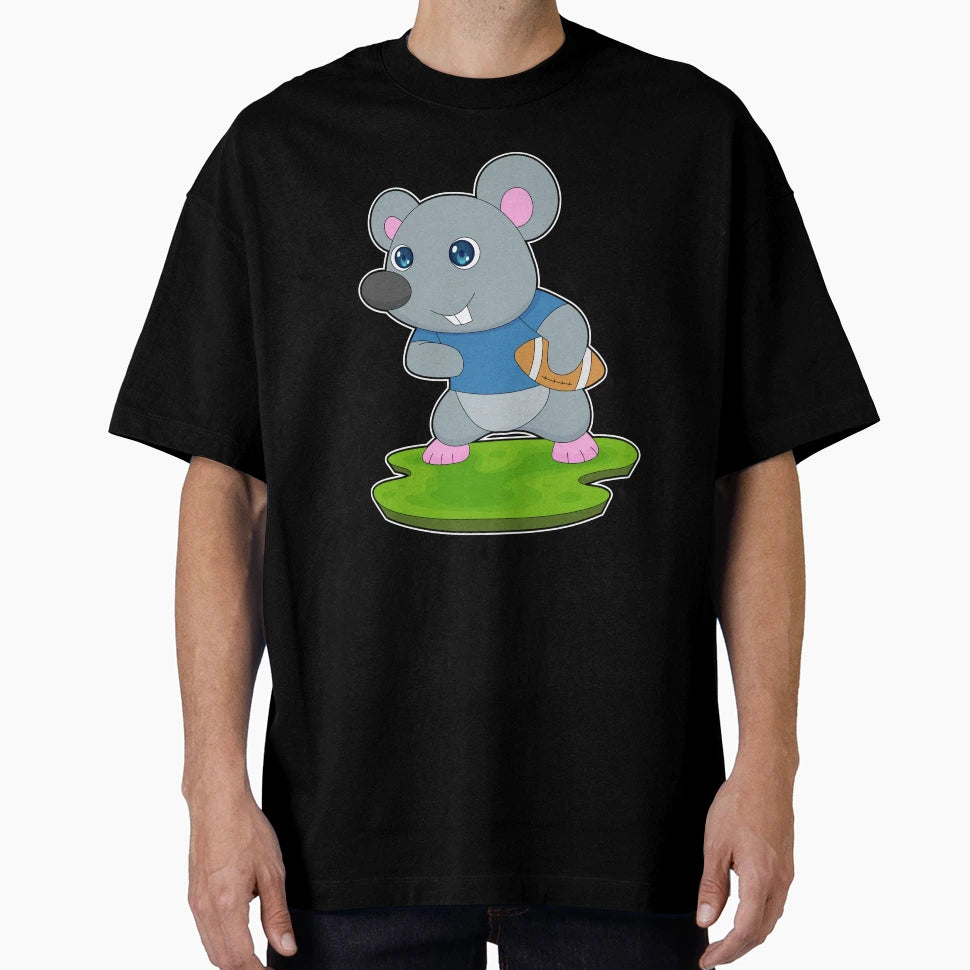 Mouse American Football Sports T-Shirt - Graphic Print Men Women - T-Shirt, Sweatshirt, Hoodie