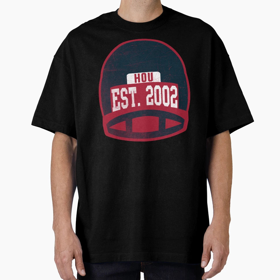 Houston Throwback Football Helmet T-Shirt - Trendy Graphic for Adults - T-Shirt, Sweatshirt, Hoodie