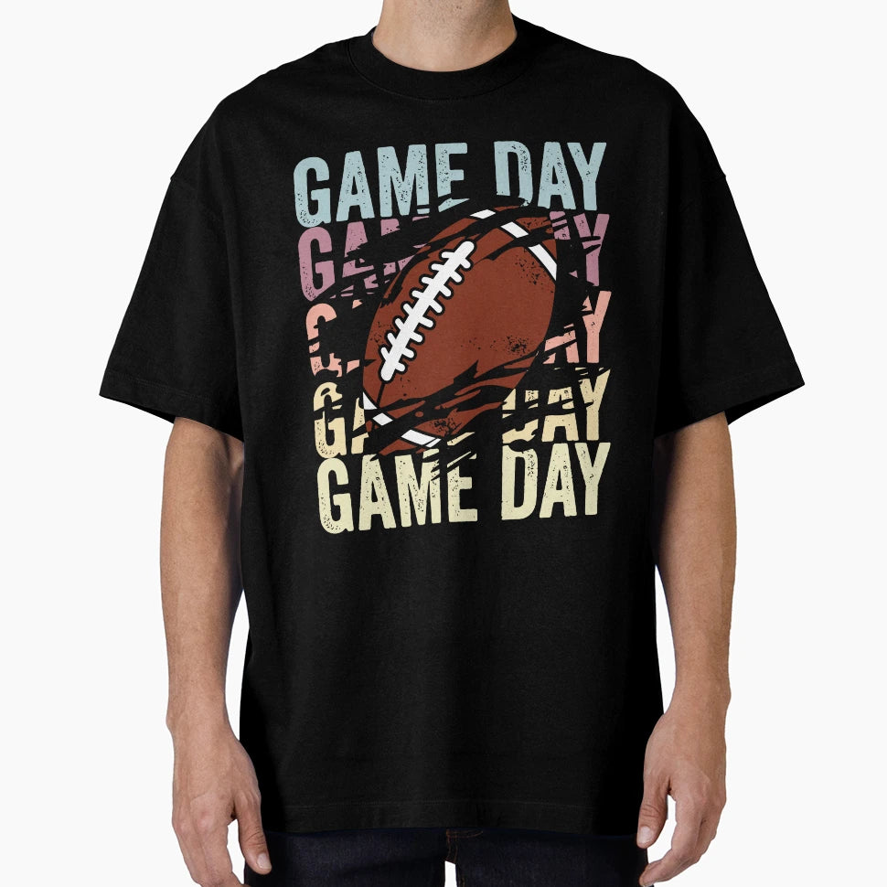 Game Day Football Distressed T-Shirt - Casual Everyday Wear Unisex - T-Shirt, Sweatshirt, Hoodie