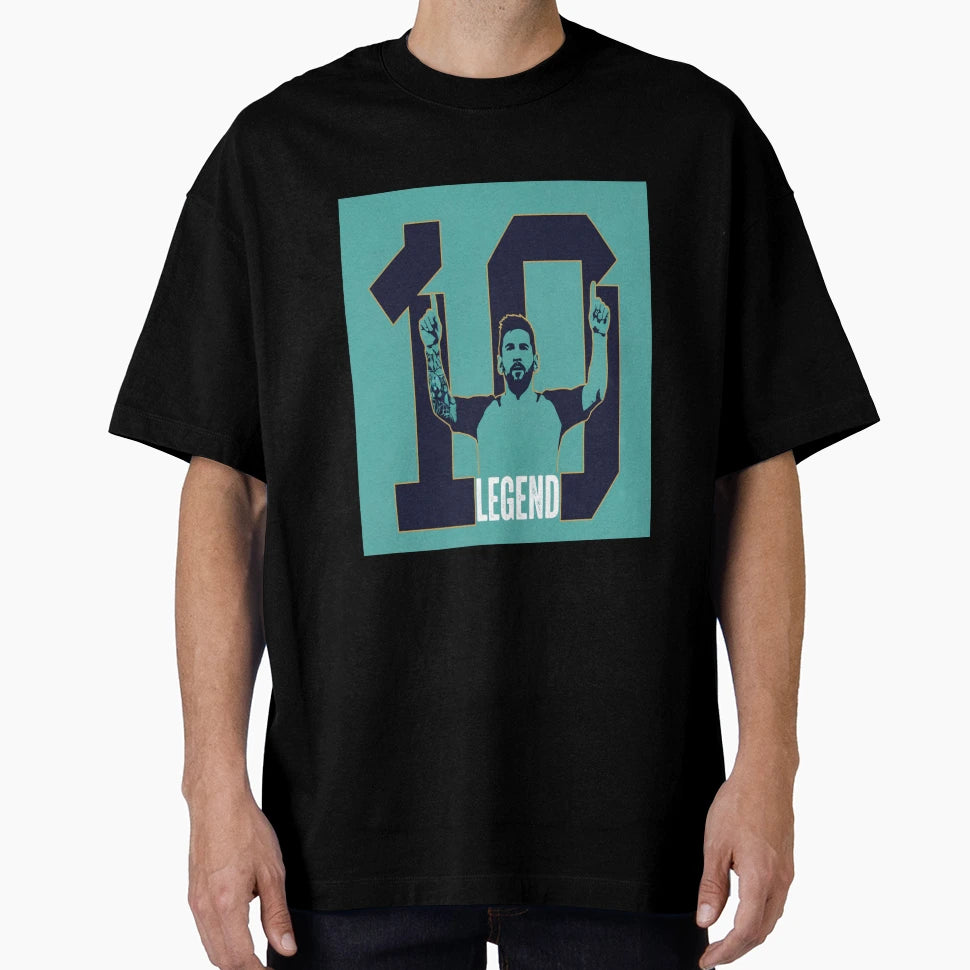 Messi 10 Legend T-Shirt - Custom Art Print Unisex - T-Shirt, Sweatshirt, Hoodie
