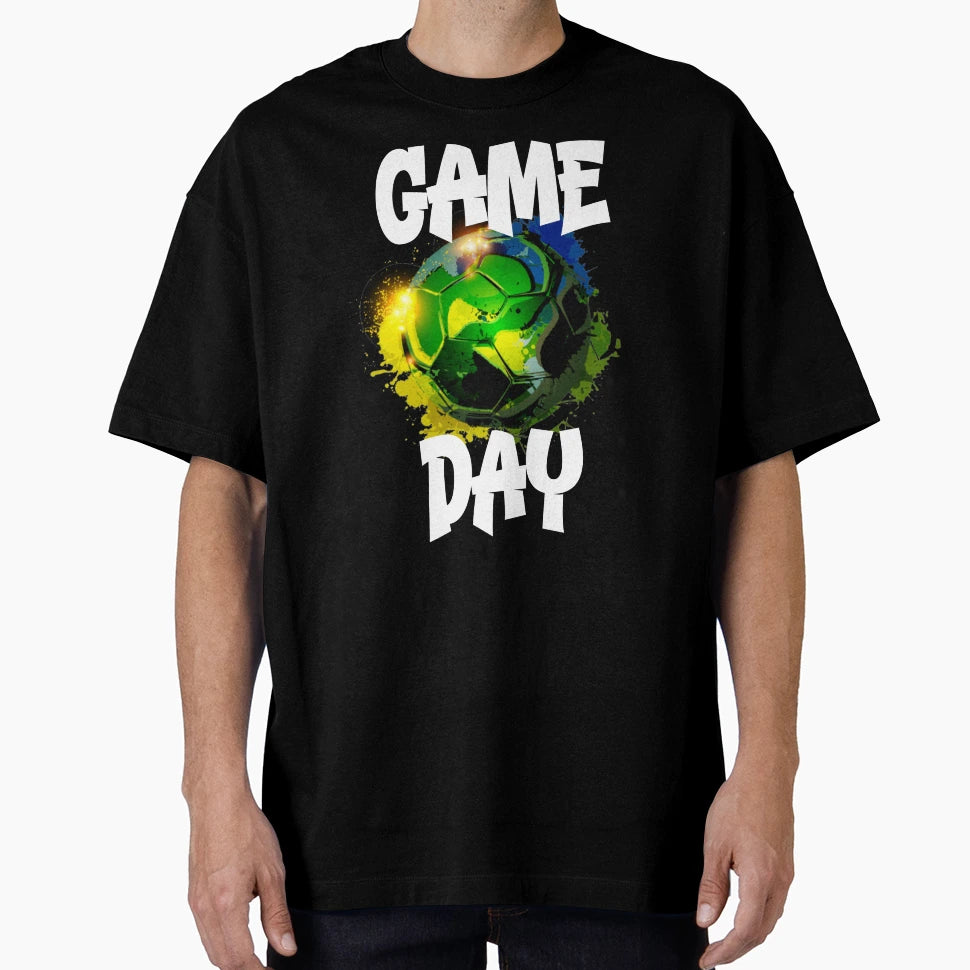 Fun Sports Game Day Soccer T-Shirt - Custom Art Print for Adults - T-Shirt, Sweatshirt, Hoodie