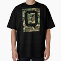 Letter Q Military Camo Stencil Font T-Shirt - Minimalist Print Men Women - T-Shirt, Sweatshirt, Hoodie
