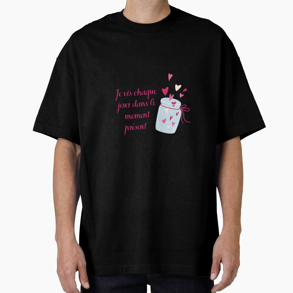 I live every day in the moment, positive affirmation - Adult & Kids T-Shirts, Sweatshirts & Hoodies apparel design preview 1