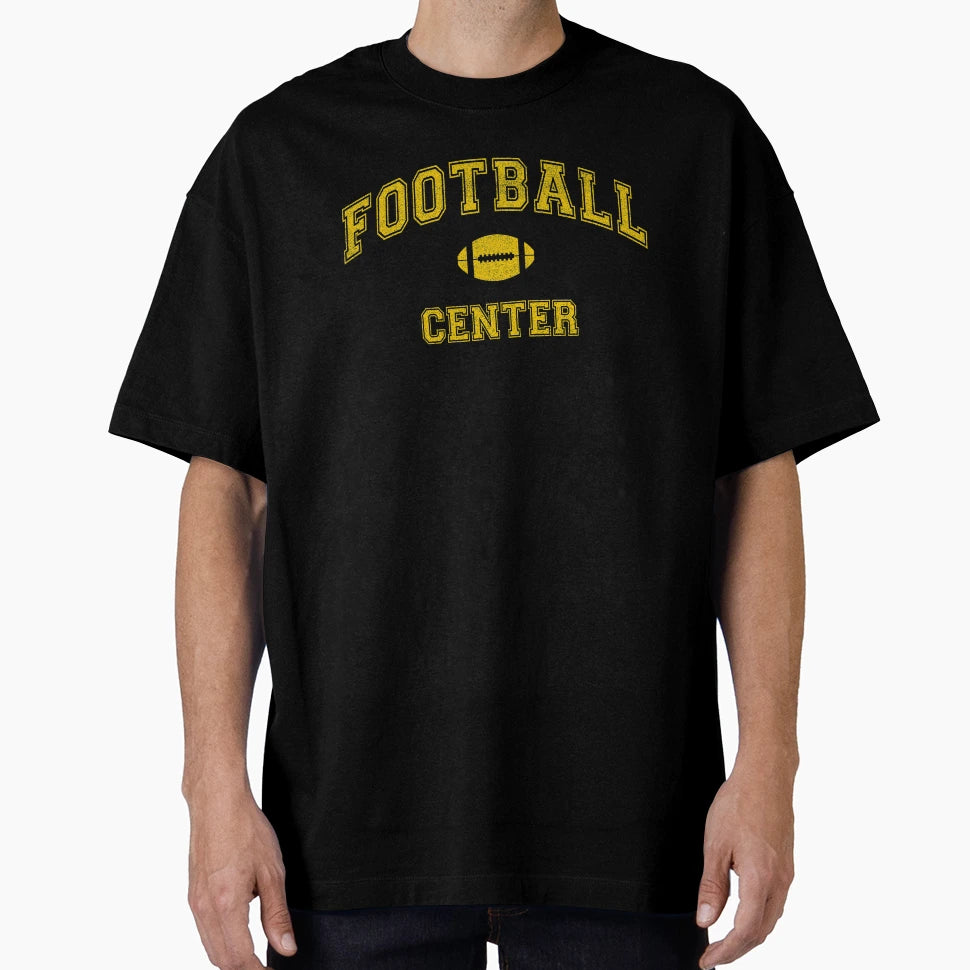 Football Team Center Distressed T-Shirt - Streetwear Style for Adults - T-Shirt, Sweatshirt, Hoodie